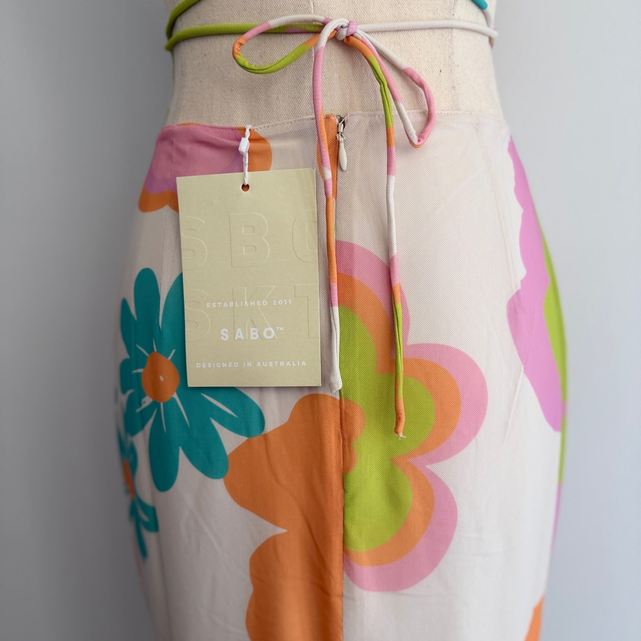 Sabo Cayli Cutout Dress Bubblegum Multi-Colour Size XS AU 6 NWT - Image 7