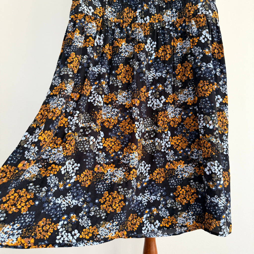 UNIQLO Womens Floral Print Viscose Sleeveless Shift Dress Size M Summer Casual - Image 7