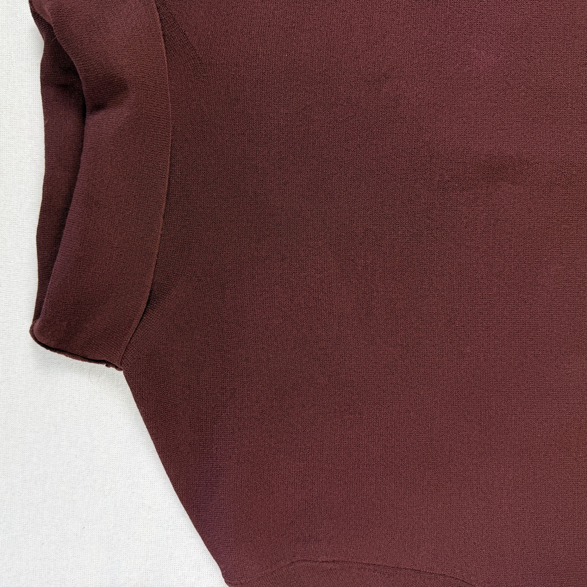 Scanlan Theodore Burgundy Longline Turleneck Knit Top Size m Funnel Neck - Image 11