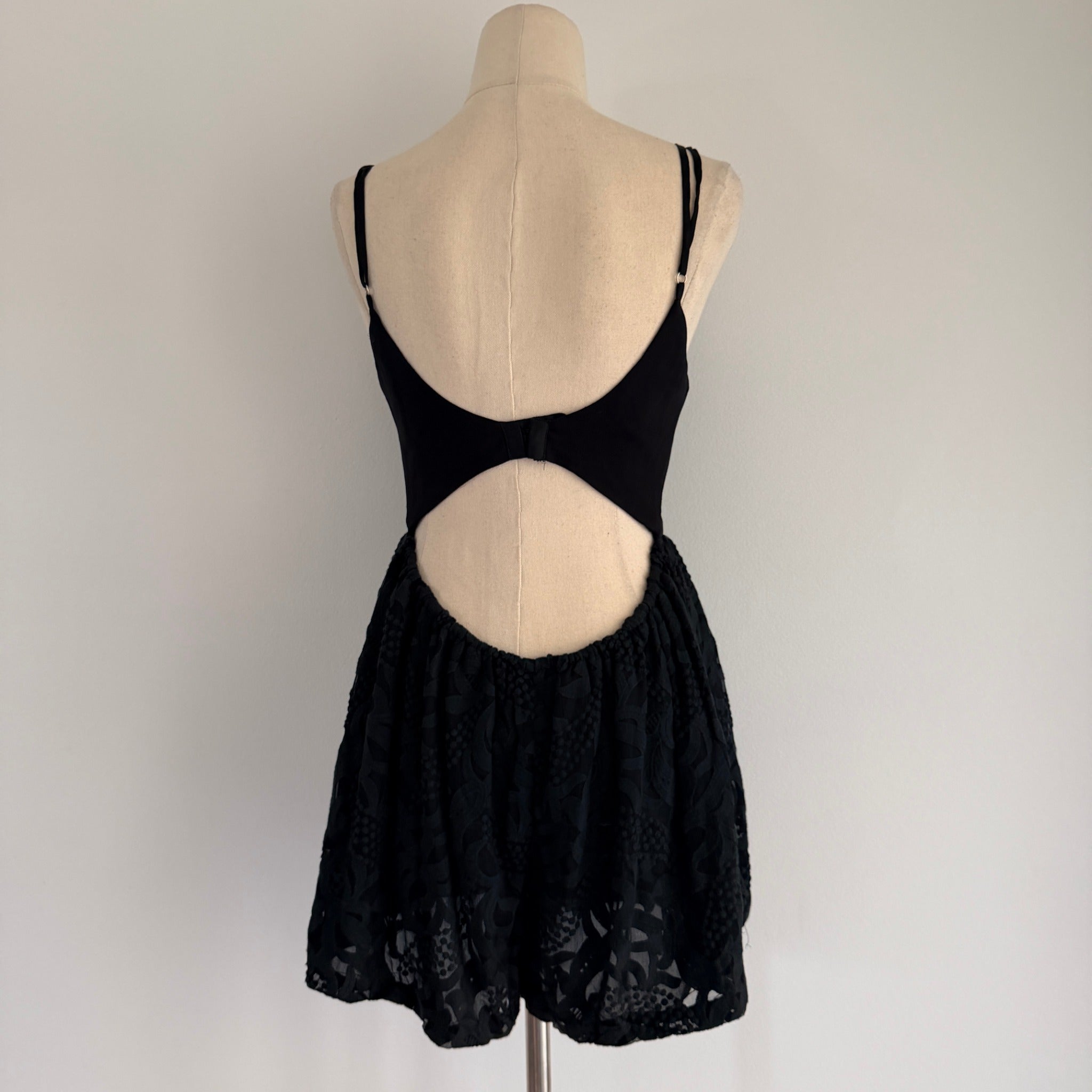 Zimmermann Black Lace Corset Romper Size 0 - Image 3