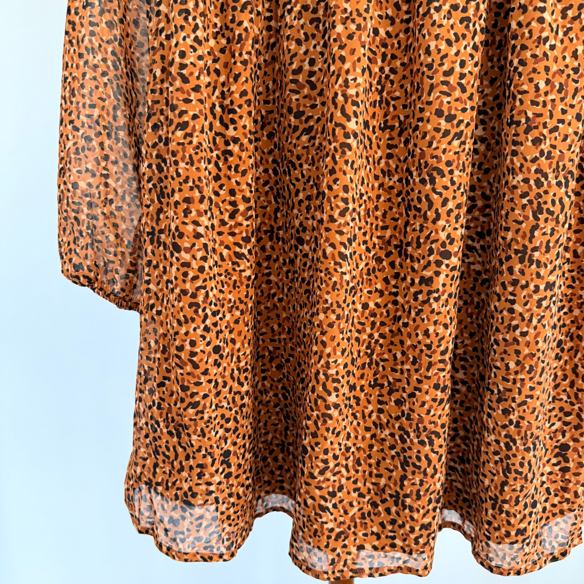Atmos&Here Yasmin Spice Leopard Print Polyester Maternity Mini Dress Sz 10 BNWT - Image 10