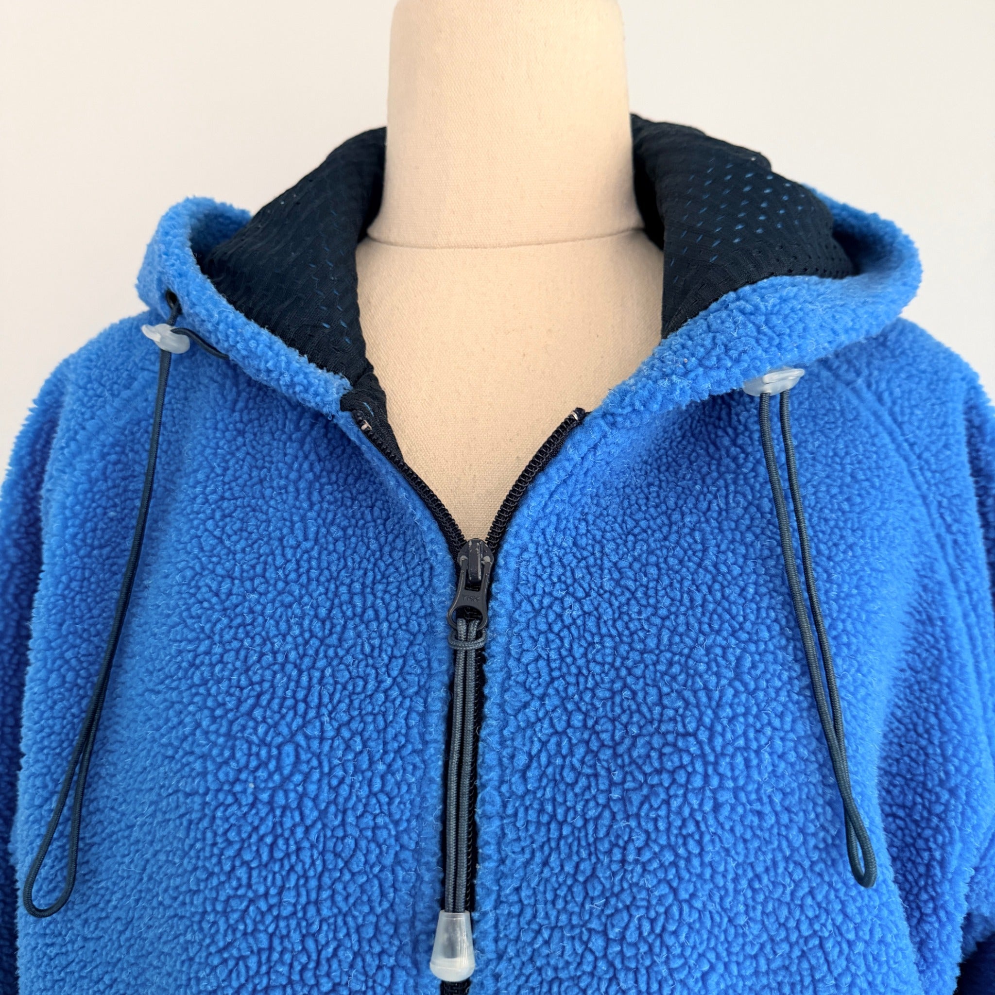 Billabong Blue Acrylic Polyester Fleece Hoodie Size 12 Vintage Casual - Image 3