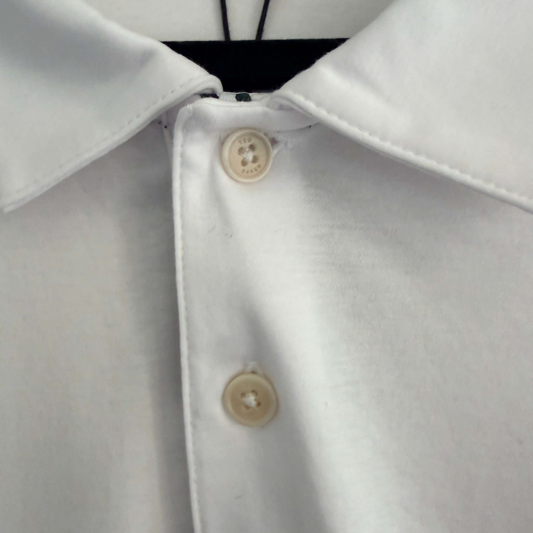 Ted Baker Zeiter Polo Shirt White Cotton Slim Fit Size 6 2XL Smart Casual BNWT - Image 13