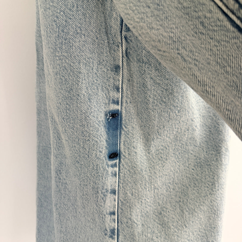 Dannii Minogue Petites Blue Cotton Denim Shirt Dress Size 10P Button Up Casual - Image 6