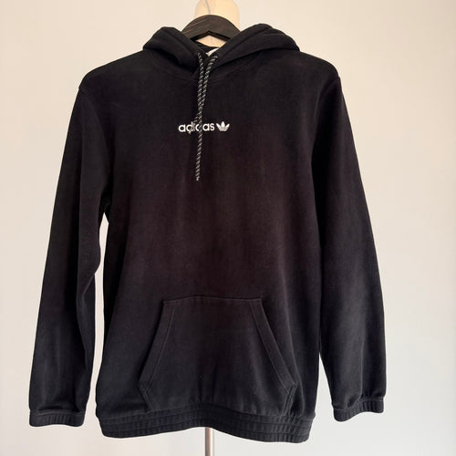 Adidas Originals Black Fleece Hoodie - Men's Size M - Image 1