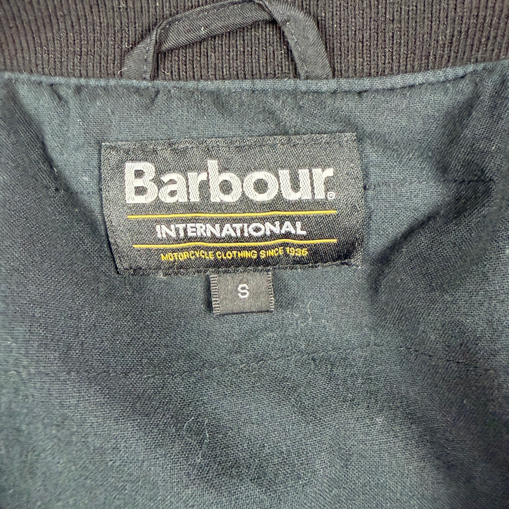Barbour International Quilted Mens Jacket Black Size S Classic Style - Image 6