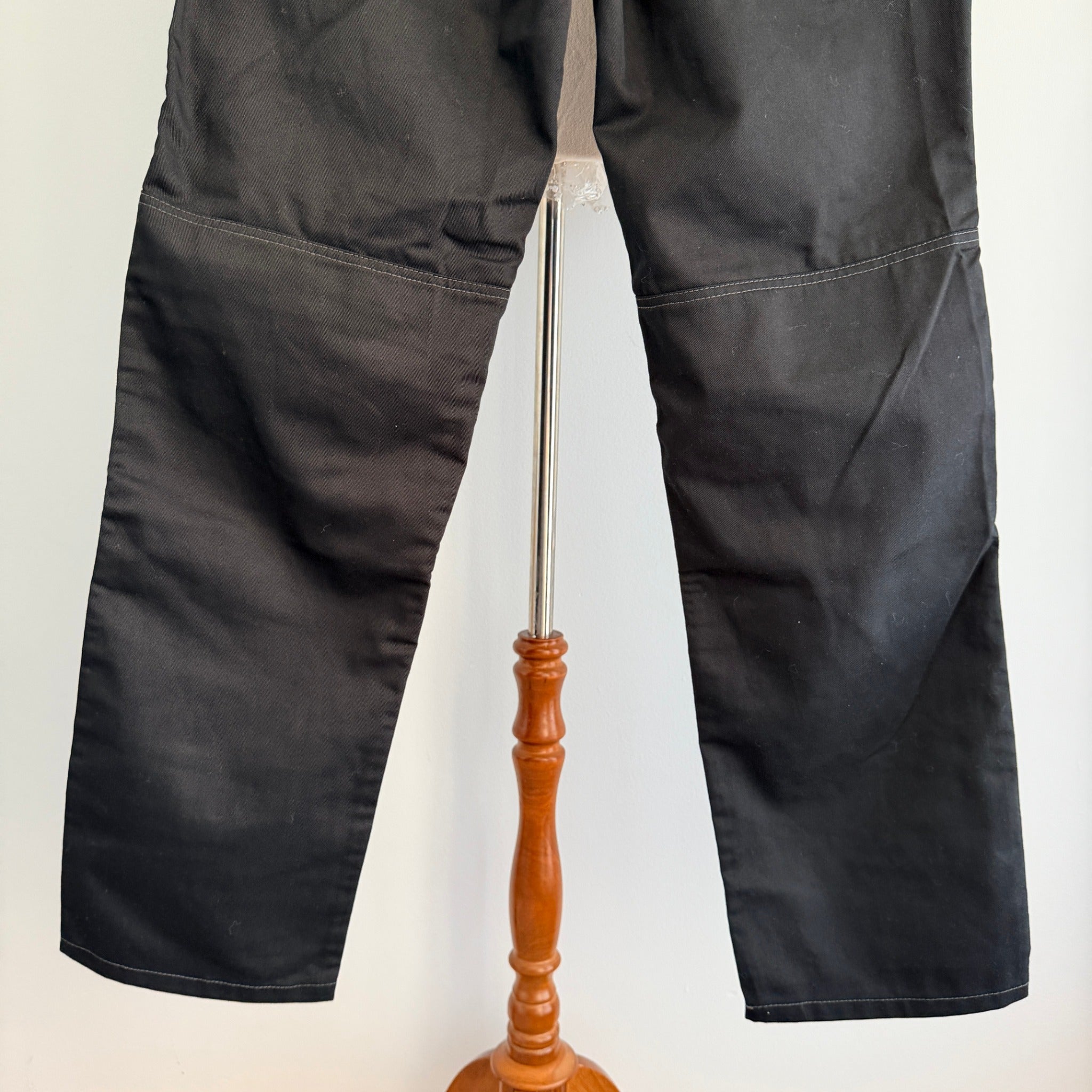 Dunlop Black Poly Cotton Cargo Work Trousers Zipper Relaxed Fit W28 L32 Workwear BNWT - Image 13