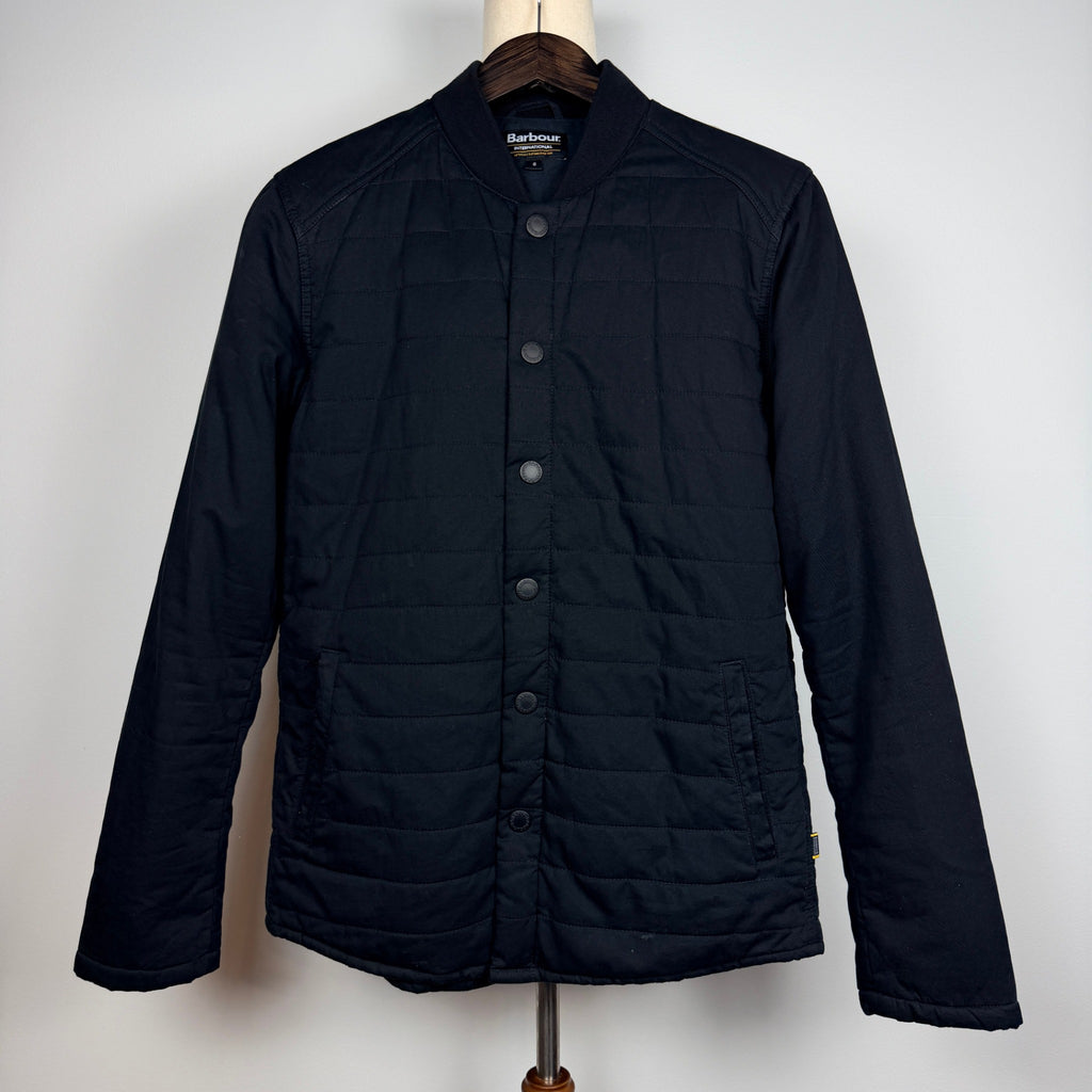 Barbour International Quilted Mens Jacket Black Size S Classic Style - Image 1