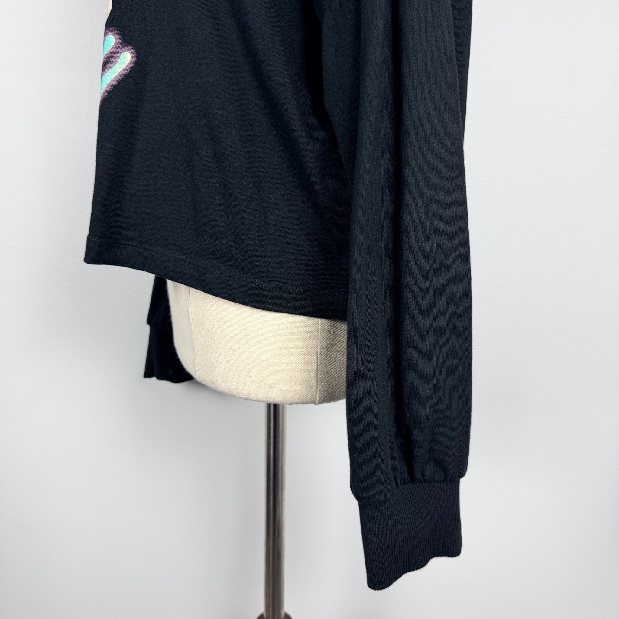 Britney Spears Black Cotton Long Sleeve Crop Top Size 12 Graphic Tour Tee Casual - Image 13