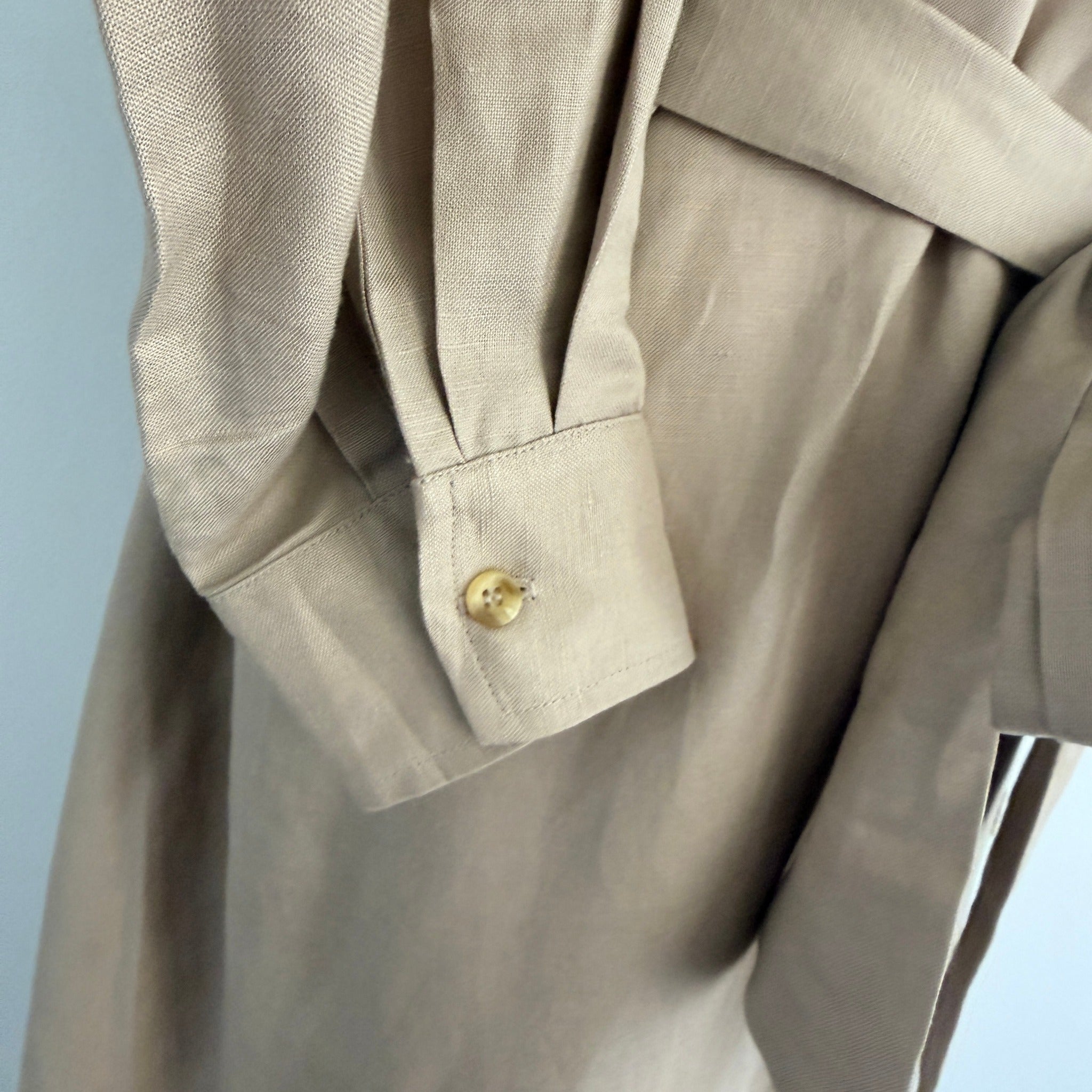 by WILLA Tan Long Sleeve Shirt Dress Belted Midi Size 8 Workwear BNWT - Image 7