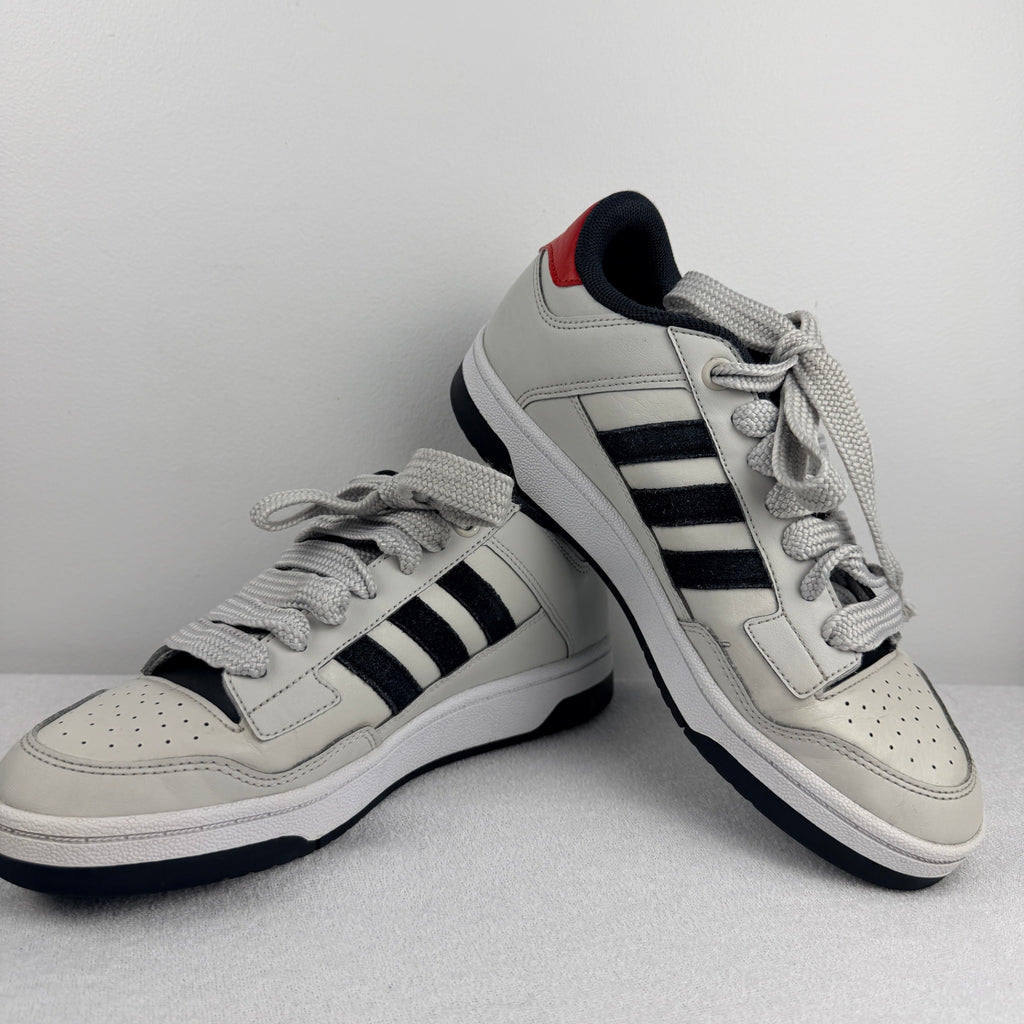 Adidas Breaknet 2.0 Sneakers - Classic White, Black, and Red Sporty Trainers, Size 5.5 - Image 1