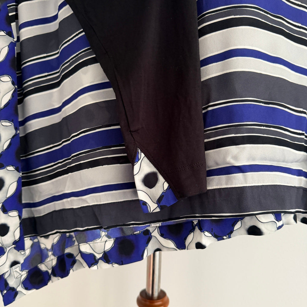 Verge Valen Top Blue Striped Viscose Blouse Womens Size XXL Designer BNWT - Image 13