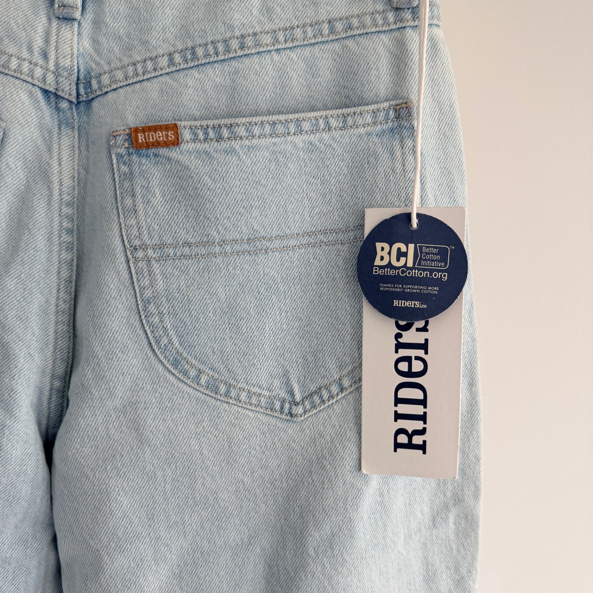 Riders by Lee Light Blue Denim Distressed Dad Jeans Size 8 High Rise Casual NWT - Image 8