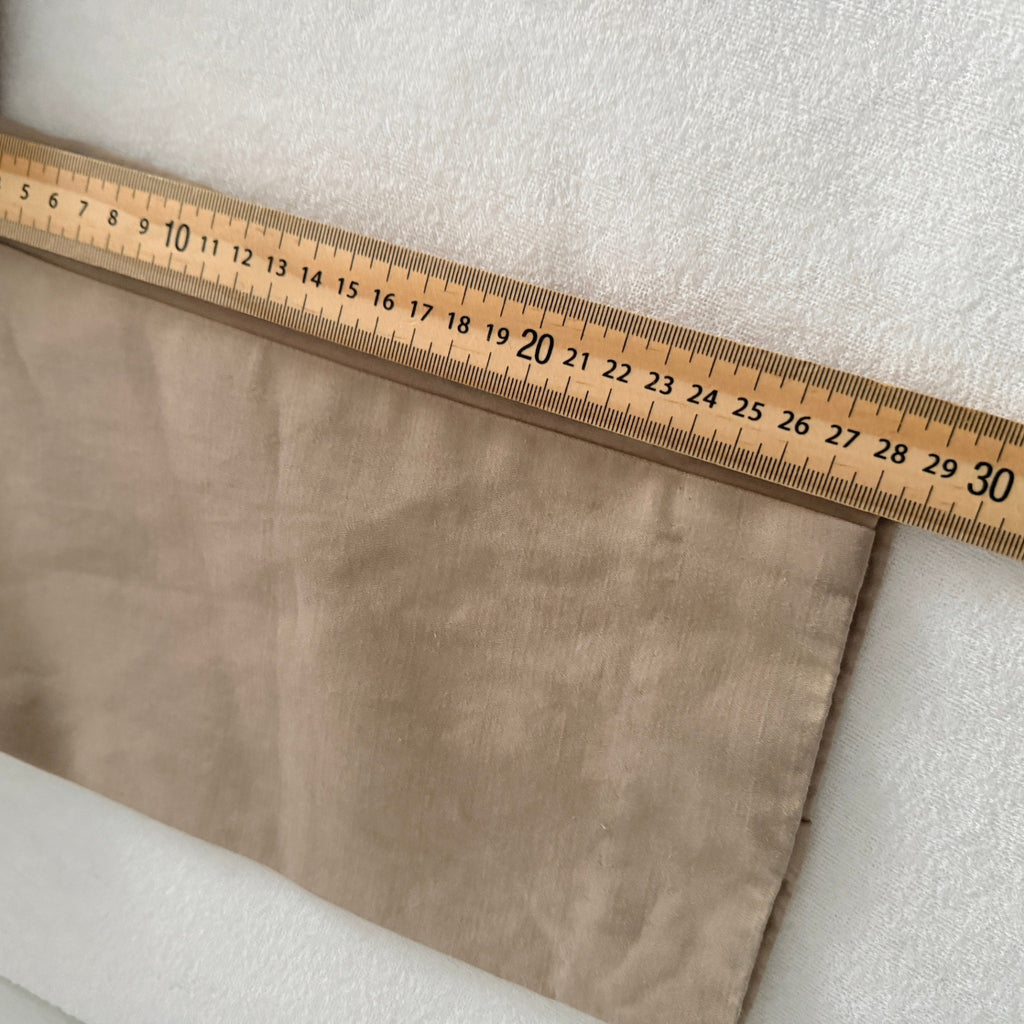 Cue Short Trench Coat  Size 10 Beige Cotton Linen Double Breasted Made Australia - Image 10
