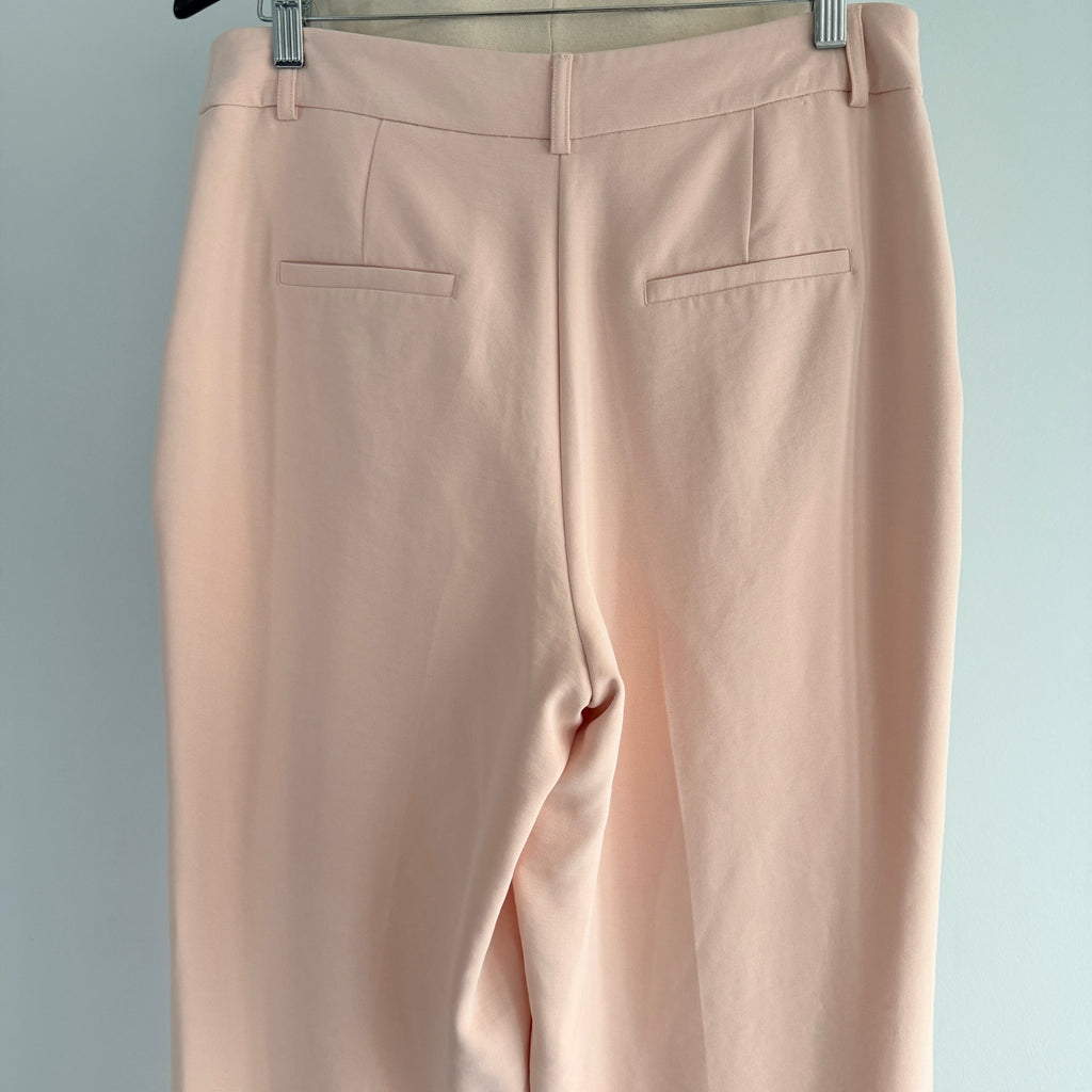 Tokito Petites Womens Blush Pink Recycled Polyester Wide Leg Trousers Size 12 - Image 4