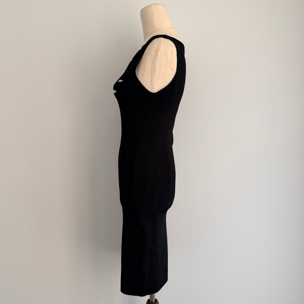 Karen Millen Black Bandage Dress Cutout Bodycon Size 2 Evening Party EPC - Image 14