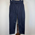Scanlan Theodore Navy Belted High Waist Tapered Pants Sz 12 Cotton Blend - Image 1