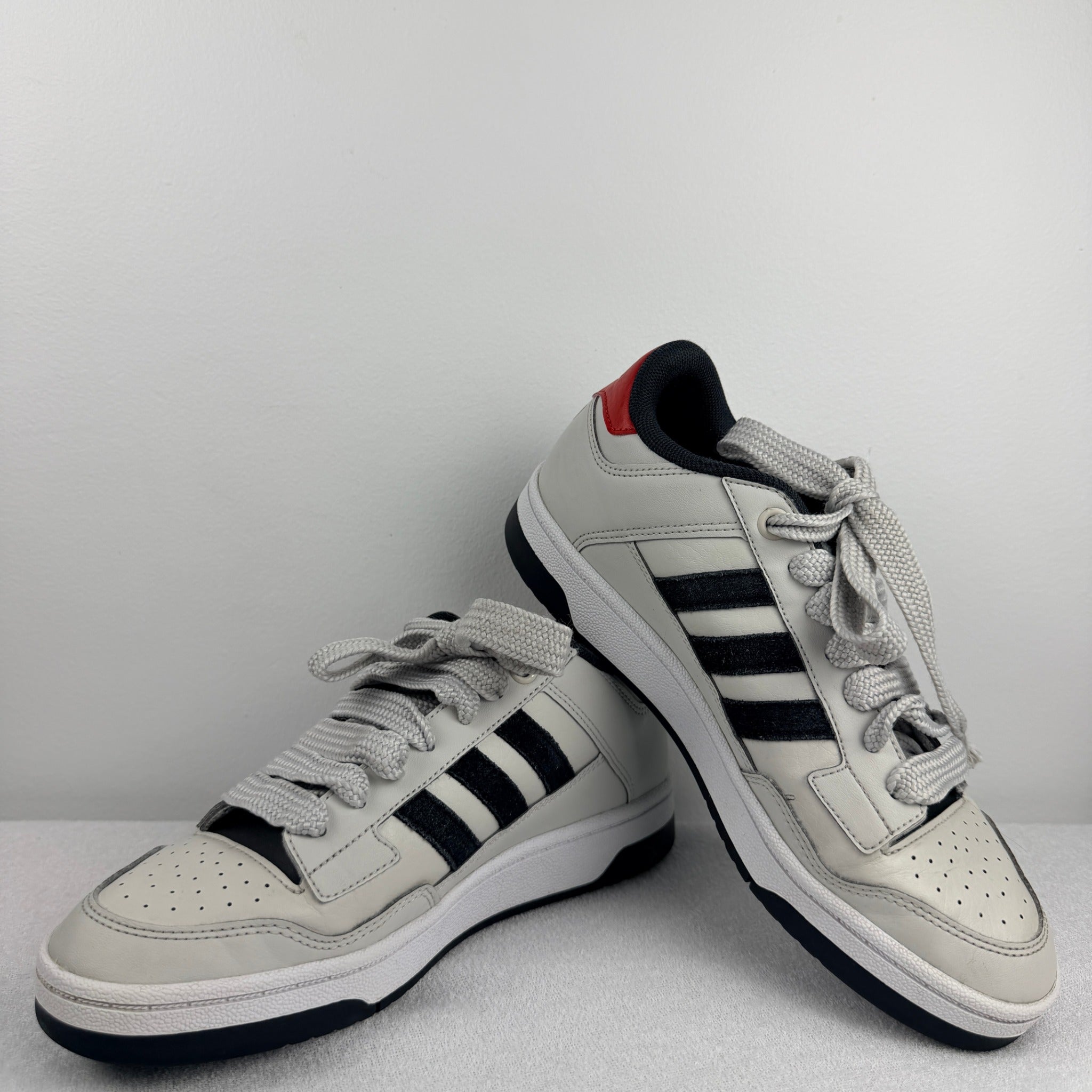 Adidas Breaknet 2.0 Sneakers - Classic White, Black, and Red Sporty Trainers, Size 5.5 - Image 11