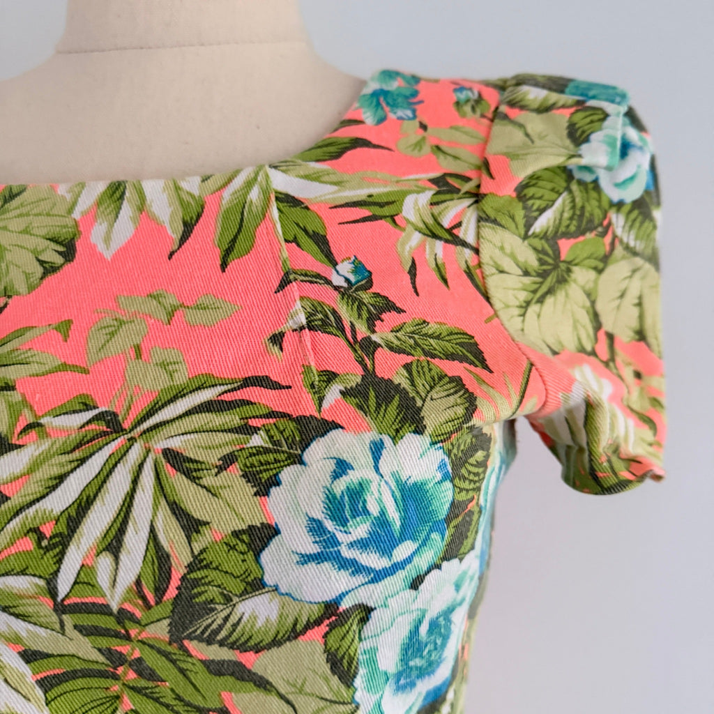 Sheike Floral Cotton Blend Mini Dress - Size 8 - Image 14