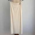 Tussah Sawyer Maxi Skirt Sz 12 Cream Polyester Draped Beaded Detail Event NWT - Image 1