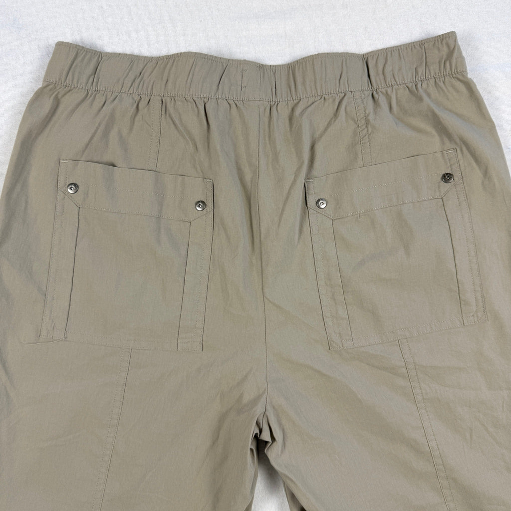 Verg Acrobat Cargo Shorts Size 10 Khaki Cotton Stretch Elastic Waist Casual - Image 4