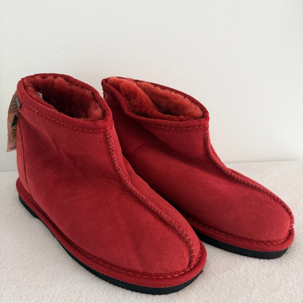 UGG Boots of Australia Ultra Mini Boots - Vibrant Red Genuine Sheepskin Size 4 AU - Image 11