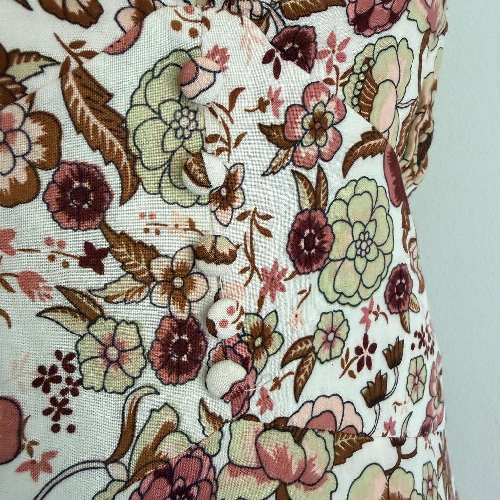White Closet Womens Sz 8 Rayon Floral Maxi Dress Tie Shoulder Boho Summer - Image 18