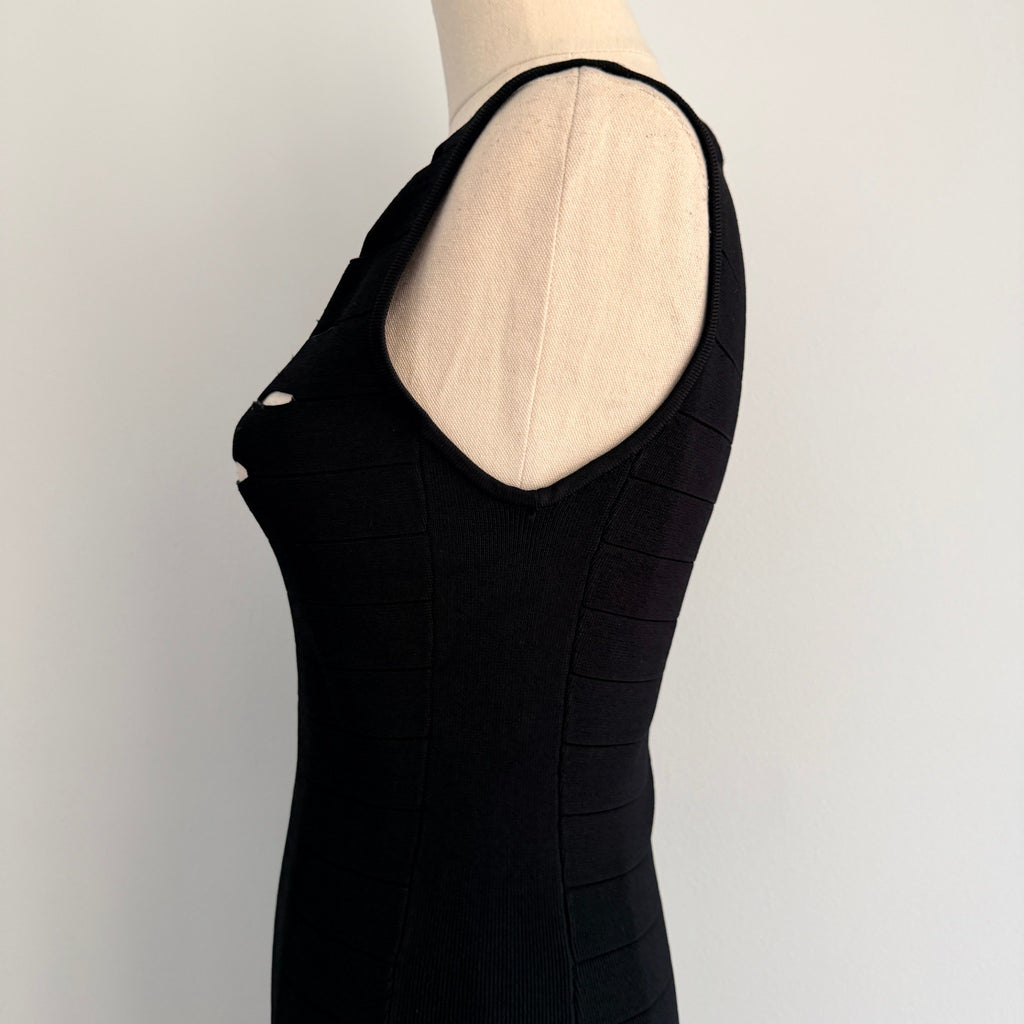 Karen Millen Black Bandage Dress Cutout Bodycon Size 2 Evening Party EPC - Image 15