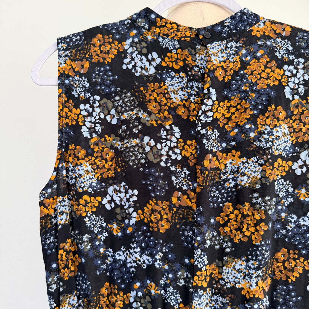 UNIQLO Womens Floral Print Viscose Sleeveless Shift Dress Size M Summer Casual - Image 13