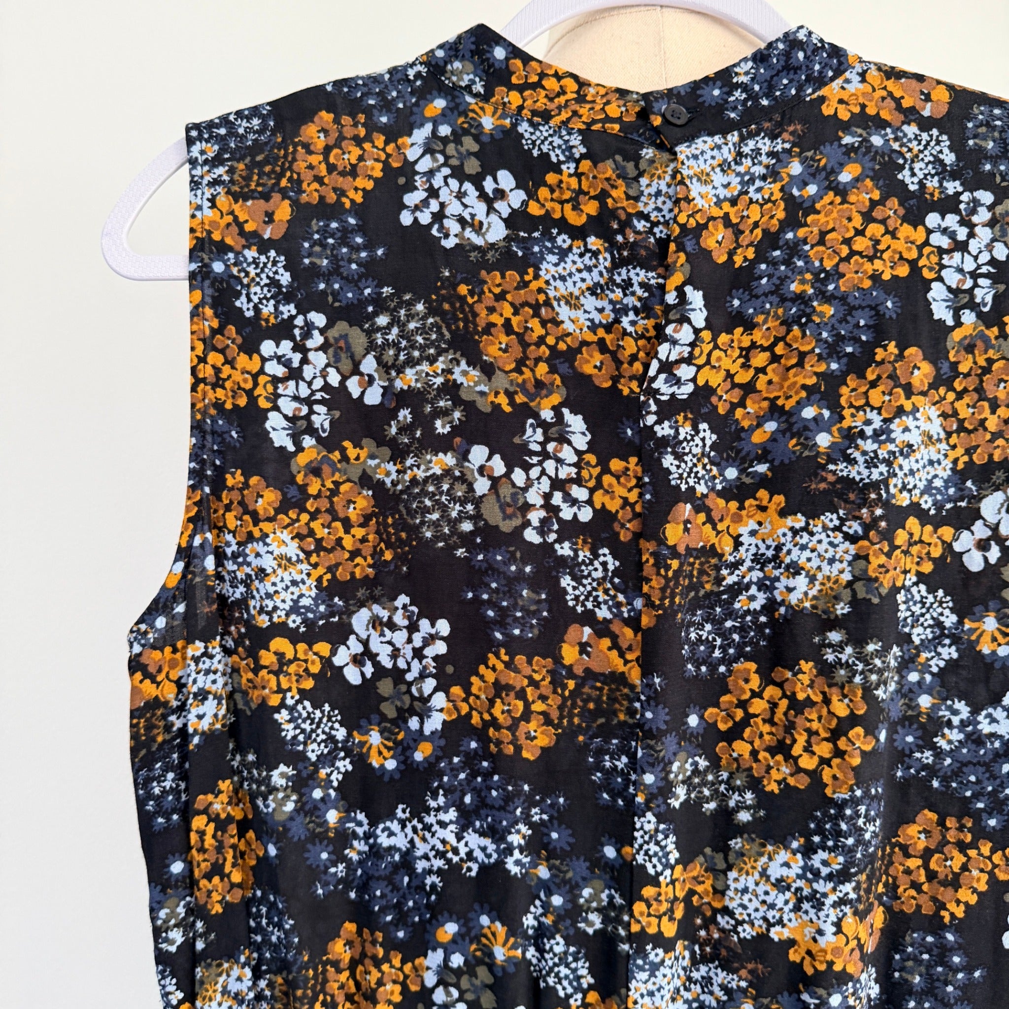 UNIQLO Womens Floral Print Viscose Sleeveless Shift Dress Size M Summer Casual - Image 13