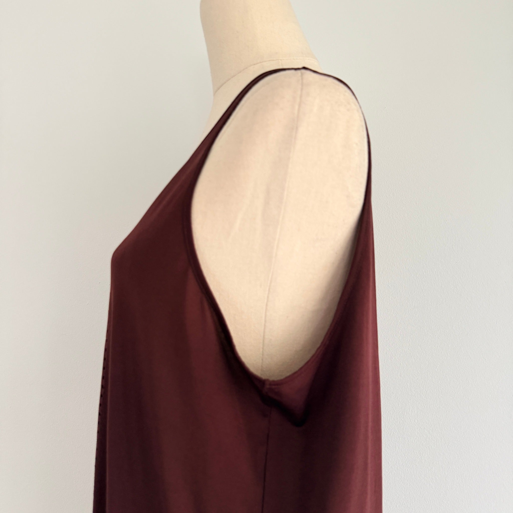 Country Road Active Maroon Polyester Tank Top Womens Size S Gym Sportswear - Image 7