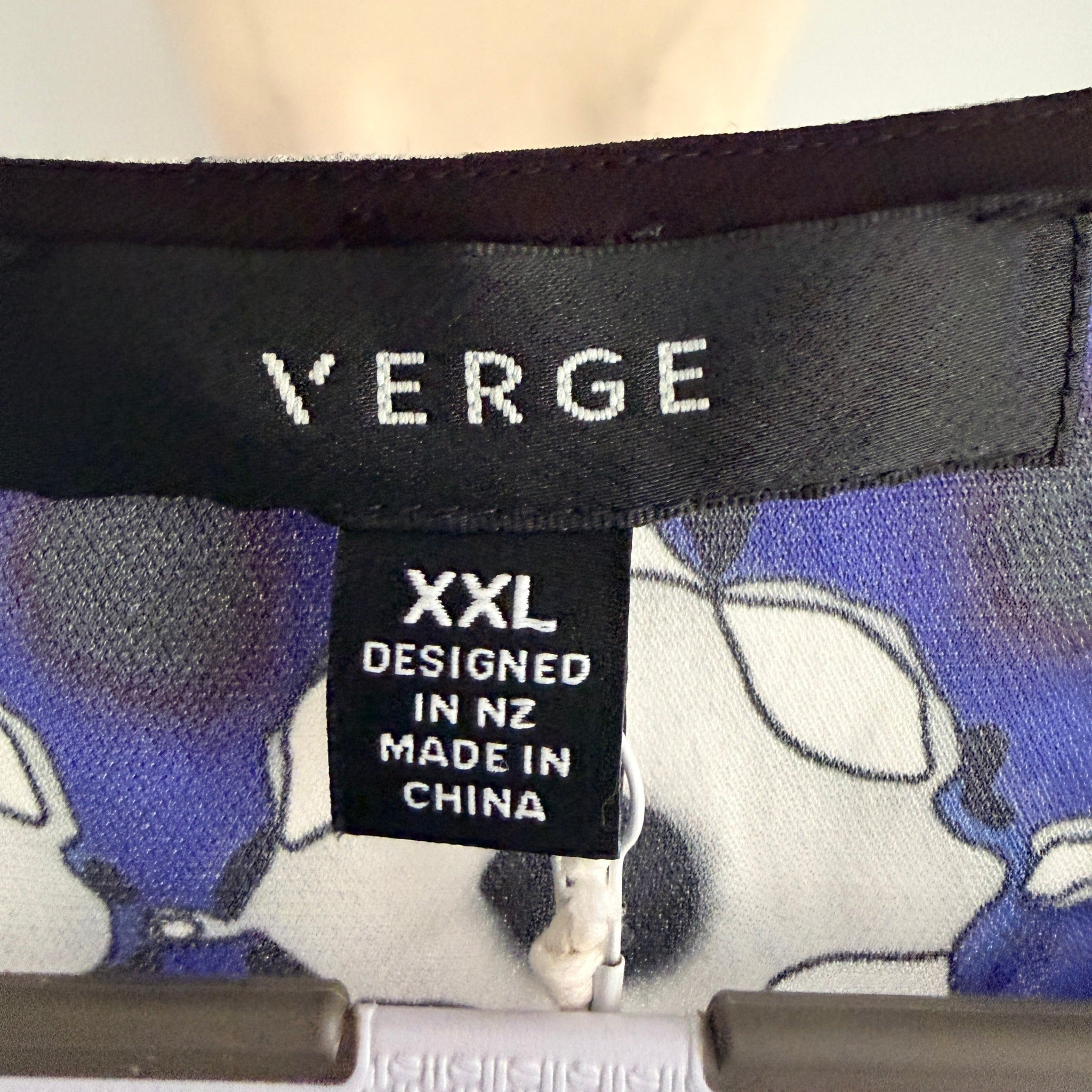 Verge Valen Top Blue Striped Viscose Blouse Womens Size XXL Designer BNWT - Image 5