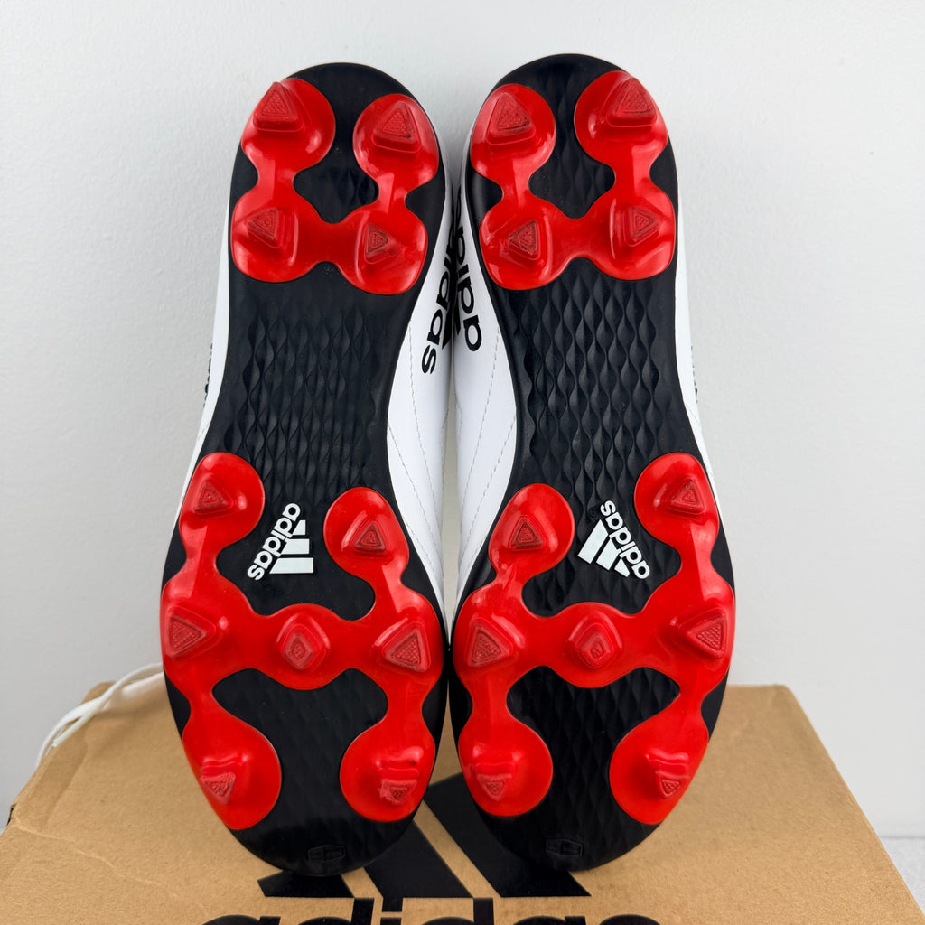 Adidas Goletto FG Junior Soccer Cleats - White/Black/Red Size US 6 - Image 8